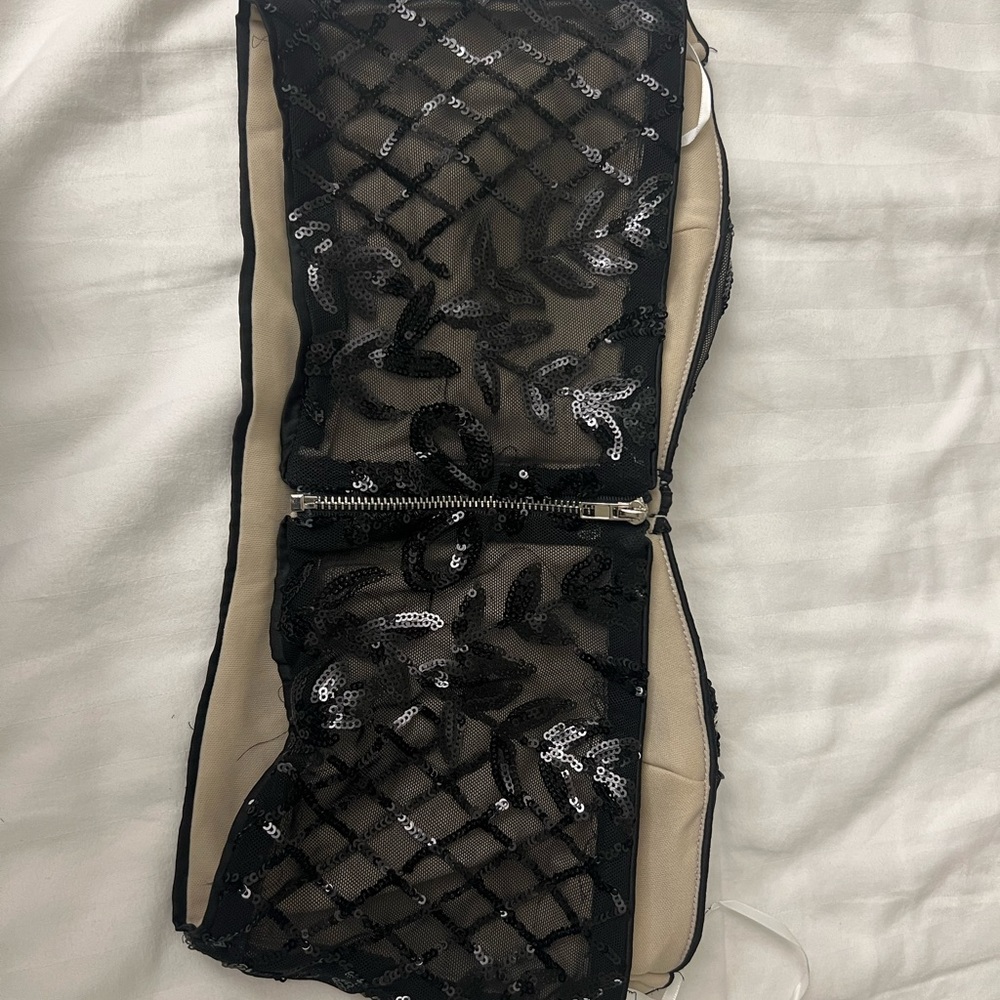 Lulus stunning impression black sequin two piece midi dress (only worn once) - Picture 3 of 5
